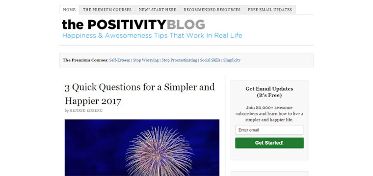 Positivity Blog