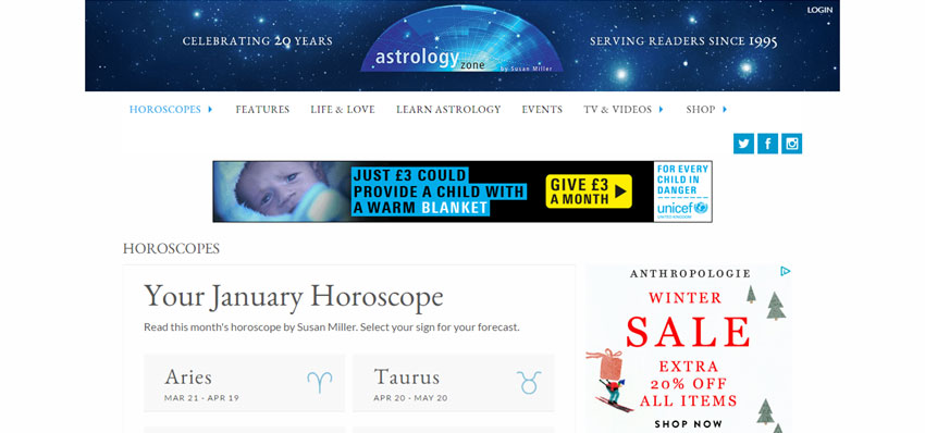 best astrology website design
