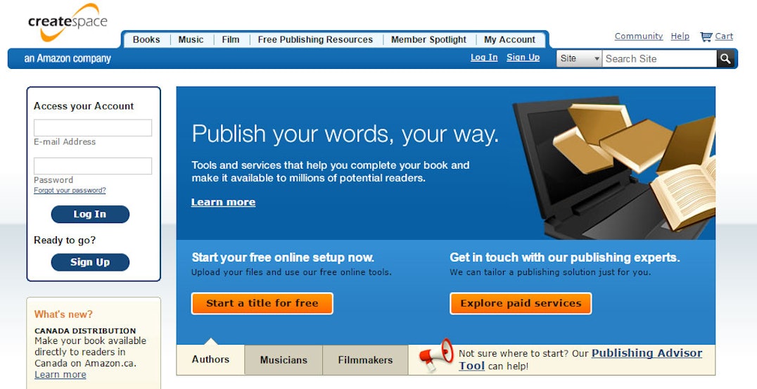 Best Sites For Self Publishing | The Good Web Guide