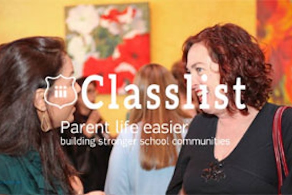 Classlist Startups category, sponsored by Blue Array. The go-to site for parents of school children.