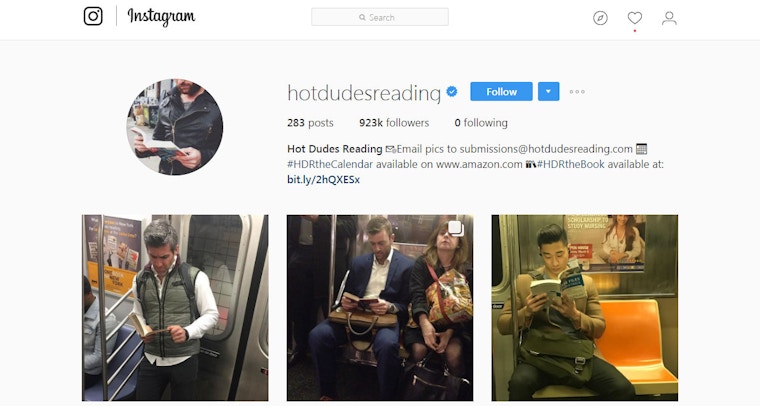 Hot Dudes Reading on Instagram