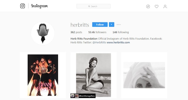 Herb Ritts on Instagram