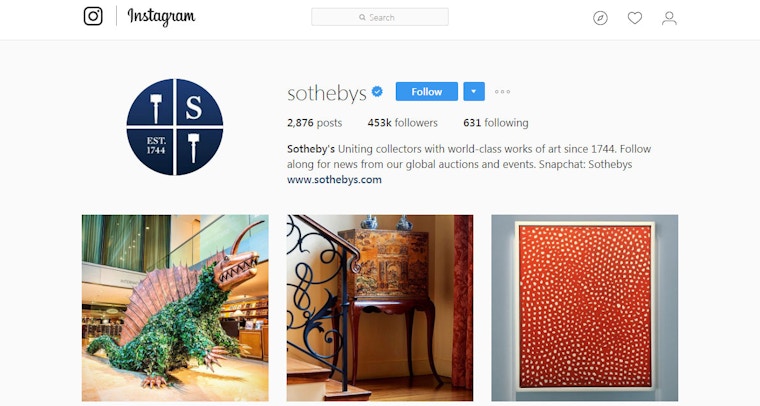 Sothebys on Instagram