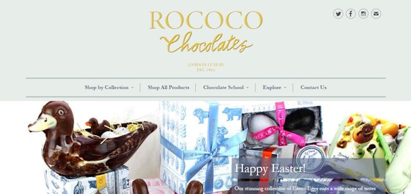 Easter Eggs from Rococo Chocolates