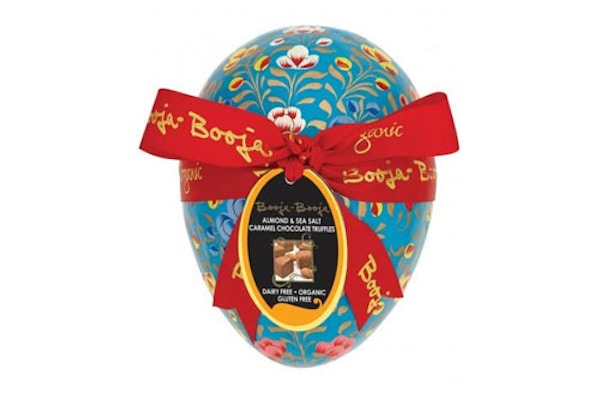 Dairy-free Egg by Booja Booja Even the dairy, gluten and soya free can enjoy Easter with this Sea Salt Almond Truffle, a beautifully hand-painted creation that contains truffles for modern-day chocoholics. £24.95