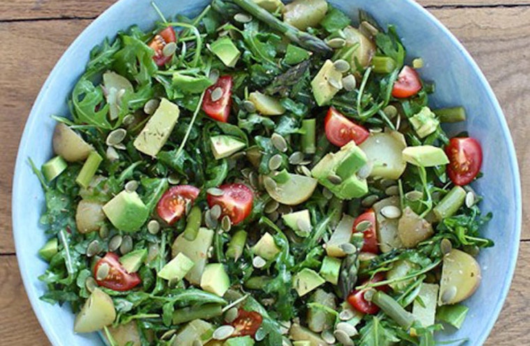 Asparagus , New Potato and Avocado Salad by Deliciously Ella