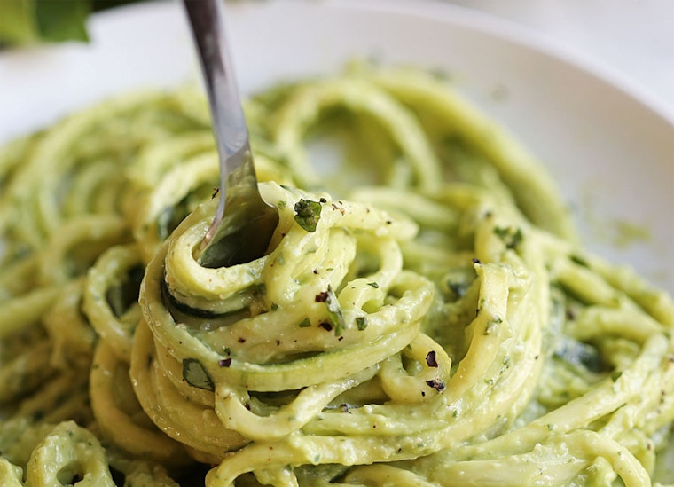Avocado Pesto and Courgette Noodles from Eat Yourself Skinny