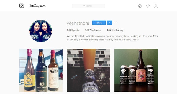Craft Beer Influencers Veenat Nora