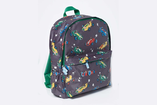 Driving Dog Printed Rucksack Trust The GWG editor on this one; this printed rucksack from Boden is so vast that your whipper snapper can fill it with swim kit and homework yet still have space for conkers.