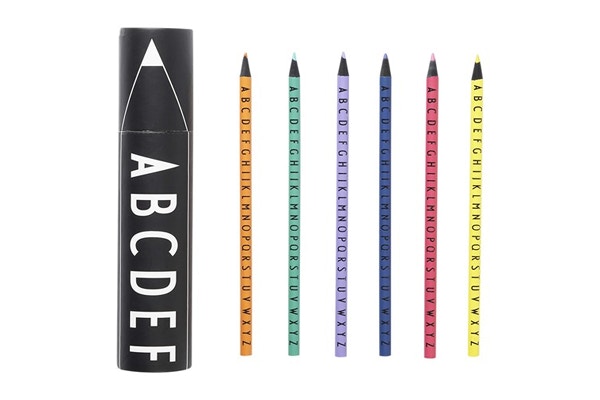 AJ Coloured Crayons New term, new stationery. Treat the sprogs to this set of Design Letters by AJ Colored Crayons, the minimalist and modern Danish brand Design Letters.
