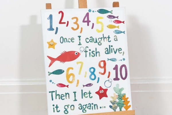 Light Up Wall Art These battery operated canvases are fun and great as a night light as it turns off after two hours. £19.99