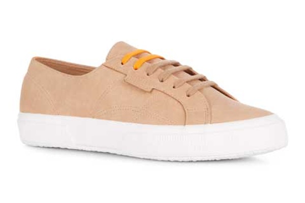 2750 Harvey Nichols Biscuit <B>Newsflash!</B> Heritage brands Superga and Harvey Nichols just teamed up for a new limited edition designer collection; the standard canvas shoe has been swapped for butter soft leather, and is available in two colours, biscuit and stone.