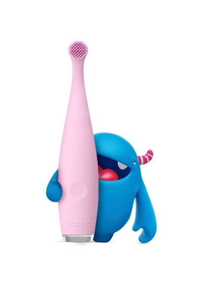 ISSA mikro Encourage little ones to brush their gnashers with this award-winning baby electric toothbrush for 0-5 years. It’s the only one of its’ kind that has silicone brushes and gentle sonic pulsations which massages sensitive gums and cleans baby teeth. Early years of brushing will make that tooth fairy happy.