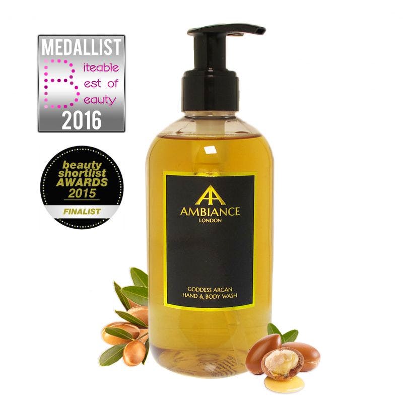 Goddess Argan Hand and Body Wash This coconut and argan formula is so natural you can use it on your face. No wonder it keeps winning awards with the beauty experts.