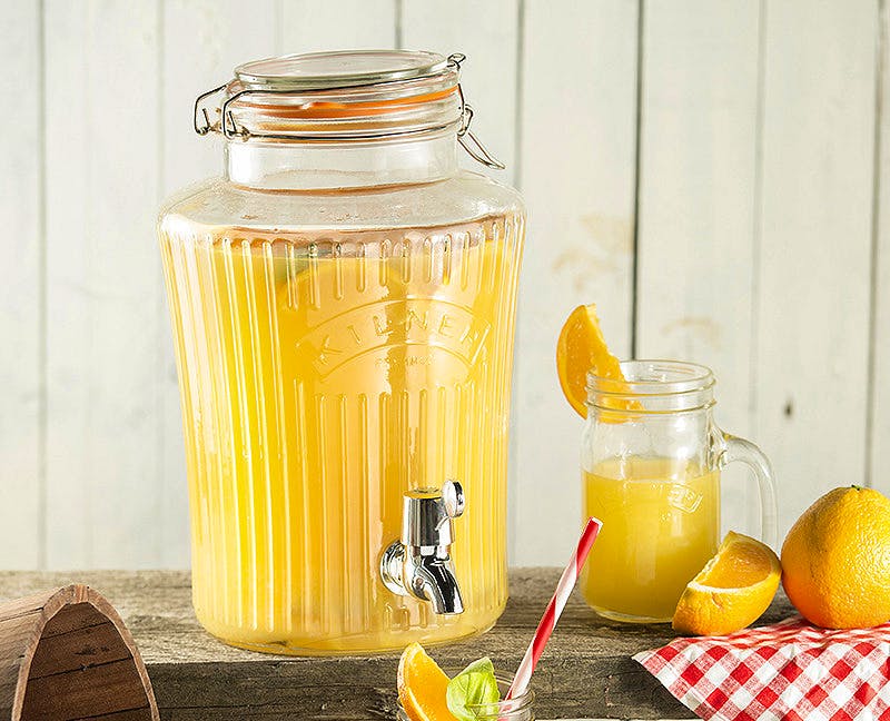 Lakeland LAKELAND is an emporium for hosts and cooks. This old-fashioned drinks dispenser, with its iconic Kilner lid, will keep drinks flowing.