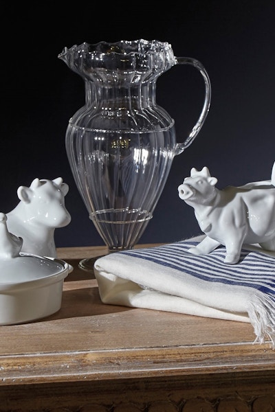 OKA Don’t be dull. Add a little humour, and a talking point, to your coffee date with this white china cow creamer from this chic interiors site.