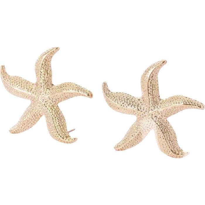 Gold Star Fish Studs £25 