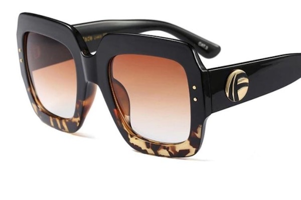 Black Leopard Oversize Glasses £35 
