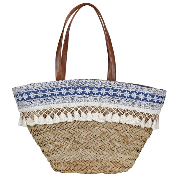 Catori Stripe Scoop Tote Bag With room for your book, phone and towel, this basket screams freedom, femininity and fun in the sun.