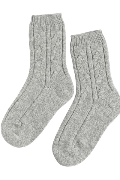 Cashmere bed socks Let’s face it, nothing says relaxation or luxury like a cashmere bed sock.