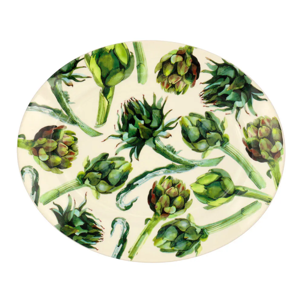 Emma  Bridgewater Serving up hearty-looking globe artichokes with this accommodating platter, which is as beautiful on the shelf as being used from day to day.