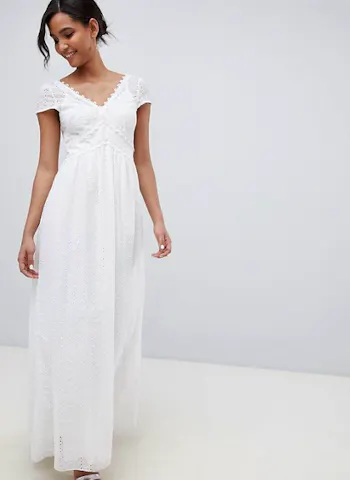 Little Mistress Broderie Maxi Dress