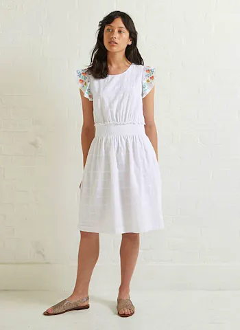 Botanical Embroidered Dress