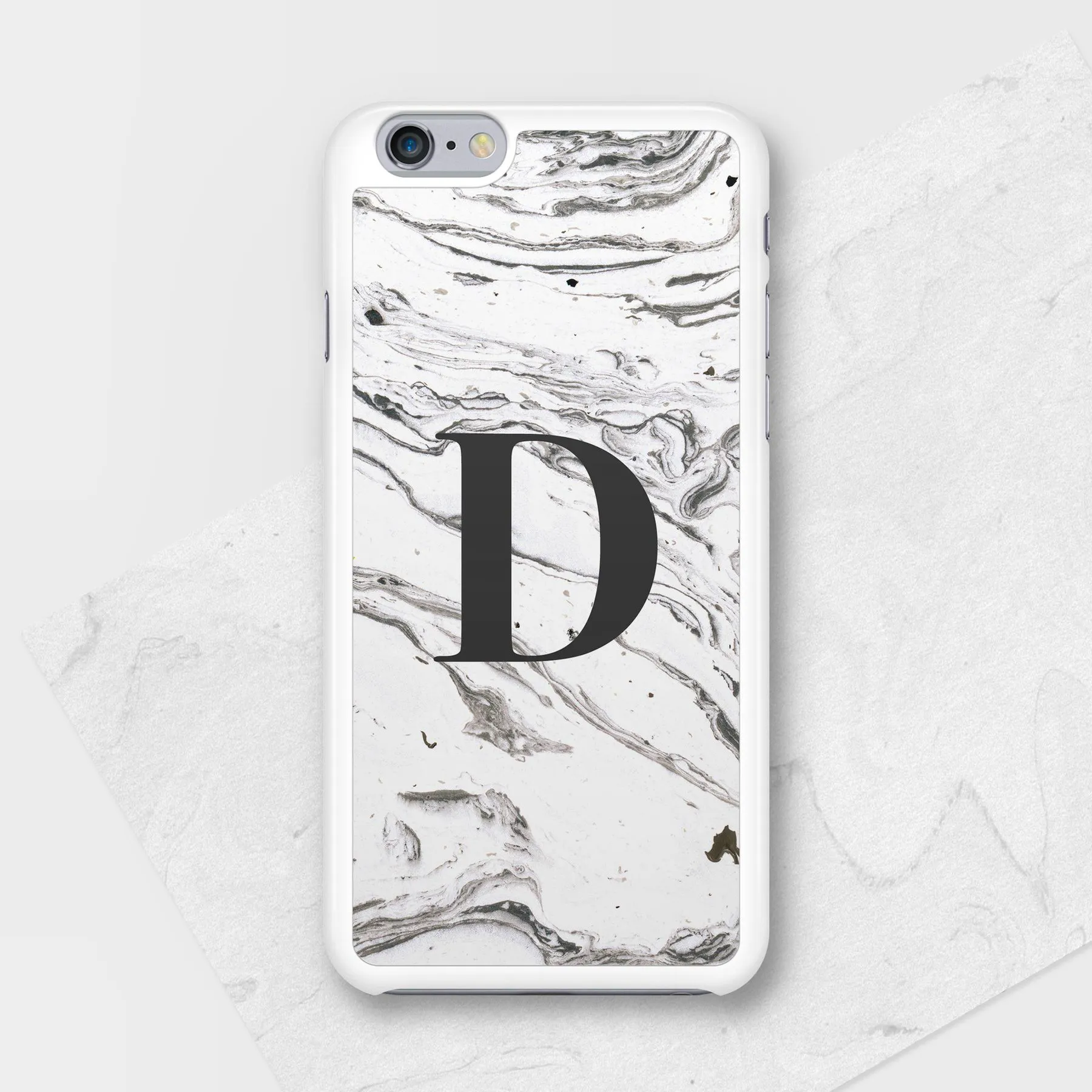 Marble Mono – Personalised Initials iPhone Case Paperhappy, £18
