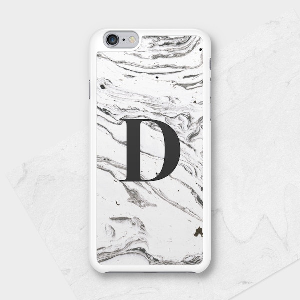 Marble Mono – Personalised Initials iPhone Case Paperhappy, £18