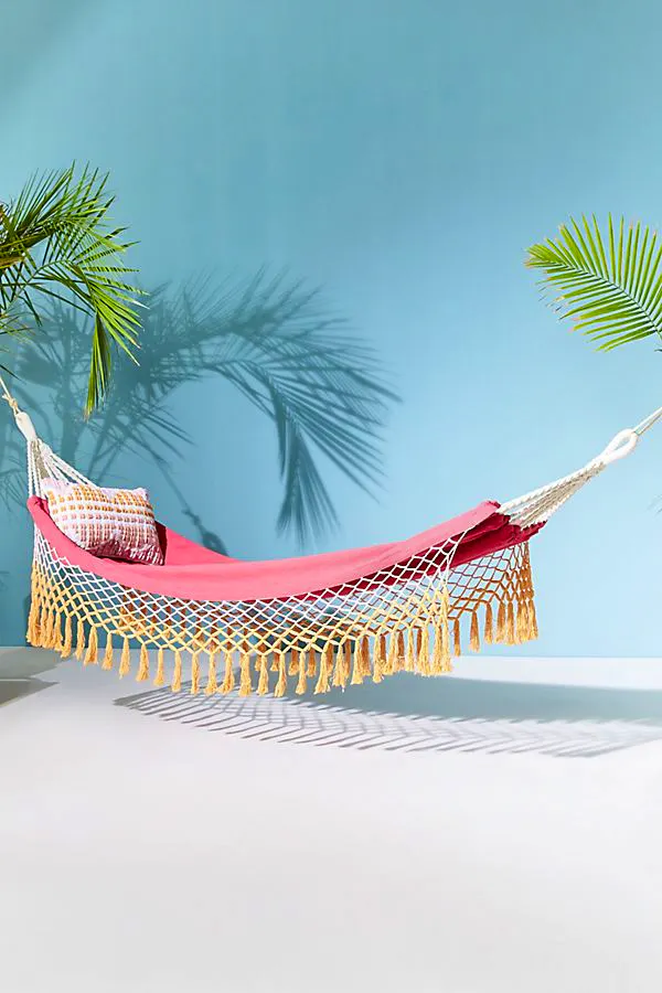 Canyon Fringe Outdoor Hammock Anthropologie, £108