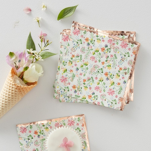 Ditsy Floral Paper Party Napkins Party Pieces, £4.99