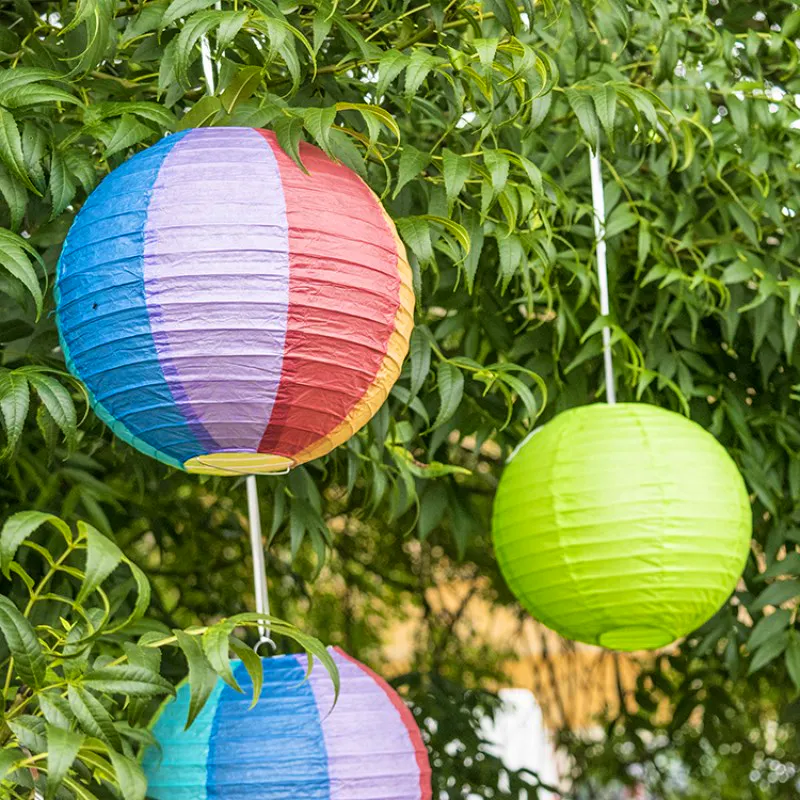 Rainbow paper lanterns Party Pieces, £6.99