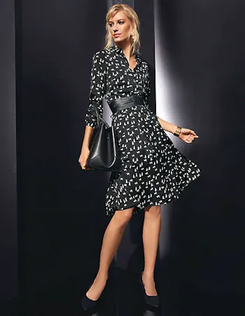 Cat Print Dress