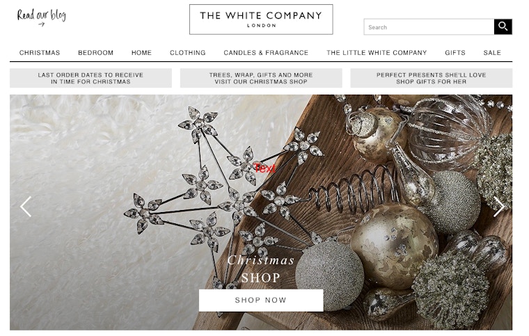 Best Sites for Gift Vouchers - The White Company