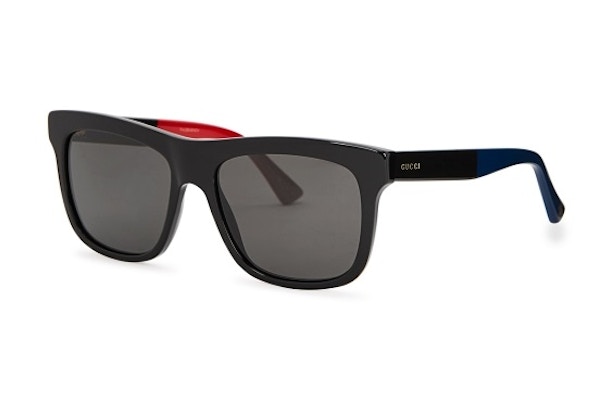 Gucci Black Wayfarer Sunglasses £250, Harvey Nichols
