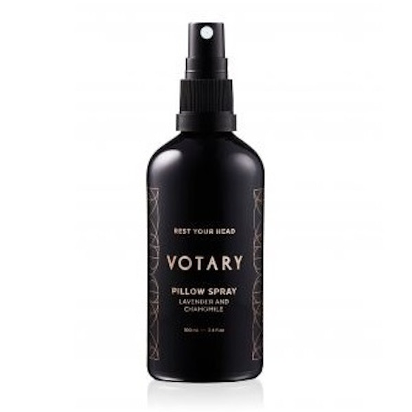 Votary Pillow Spray You will encourage sweet dreams with this exquisite bottle of aromatherapy oils that has been carefully formulated to aid sleep.