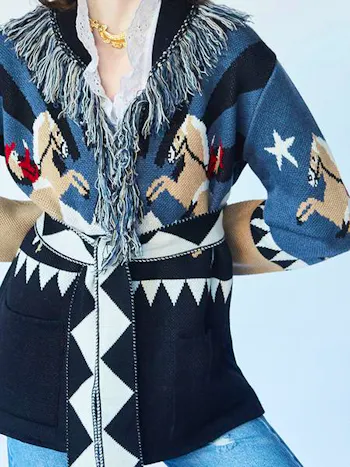 Short Sunrise Rodeo Cardi-Coat