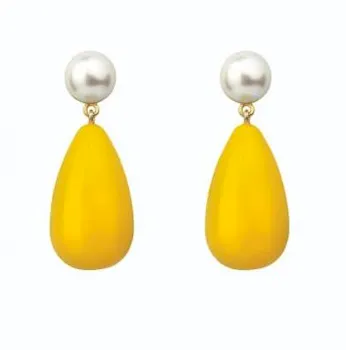 Yellow Drop Earrings