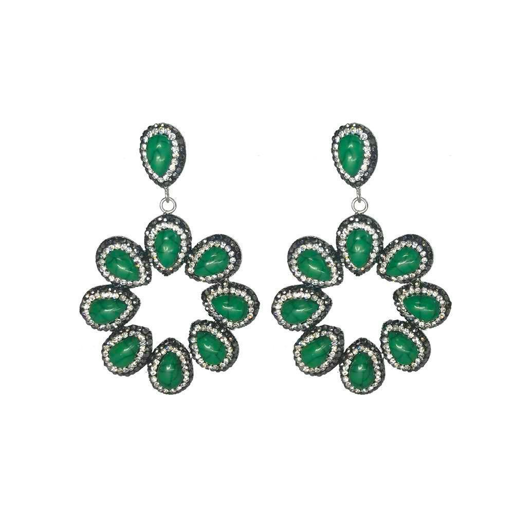 Green Halo Earrings £30, Self Same