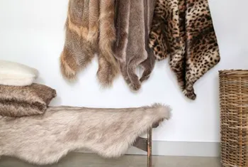 Faux Fur Large Bed Runner