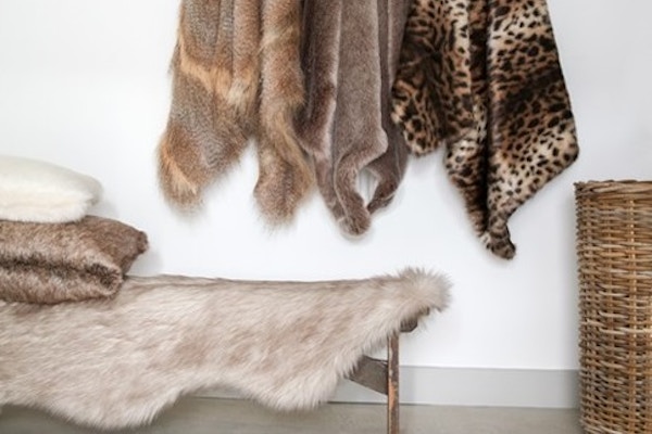 Faux Fur Large Bed Runner £325, The Wedding Shop