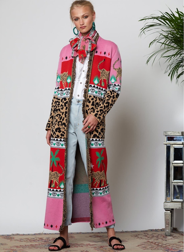 Hayley Menzies Leopardess Duster Coat