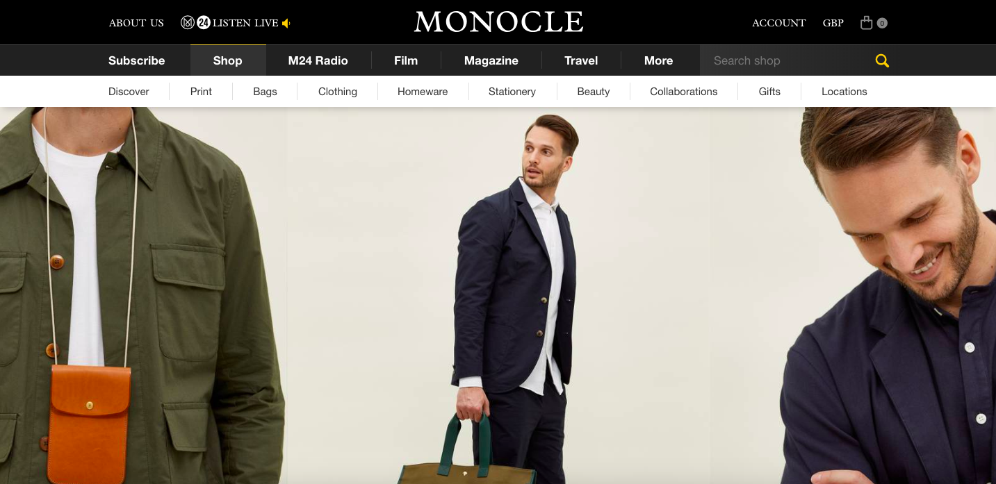 clothing websites for men