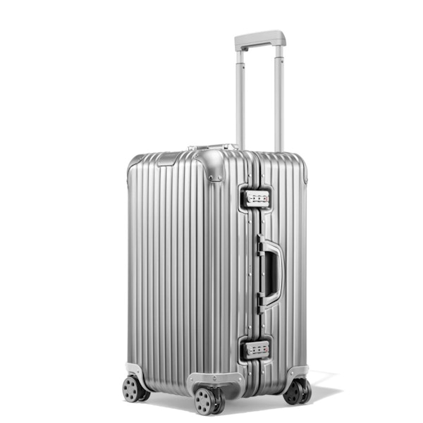 Rimowa, Trunk S - £1100 You can spot a timeless Rimowa a mile away and they look particularly chic in a metallic finish.