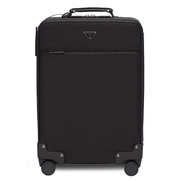 Prada, Logo Four Wheel Suitcase - £2170 Prada is renowned for rolling out sophisticated, timeless pieces and this suitcase is just that.