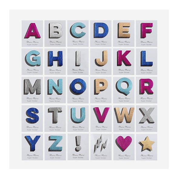 Trouva Let them personalize their belongings with these gorgeous Meri Meri leather alphabet stickers. £2.49