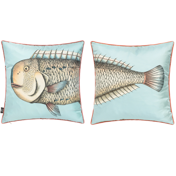 Fornasetti, Grand Pesce Silk Reversible Set of Two - £429 – Amar Most definitely budget blowing, but how incredible are these silk fish adorned cushions?