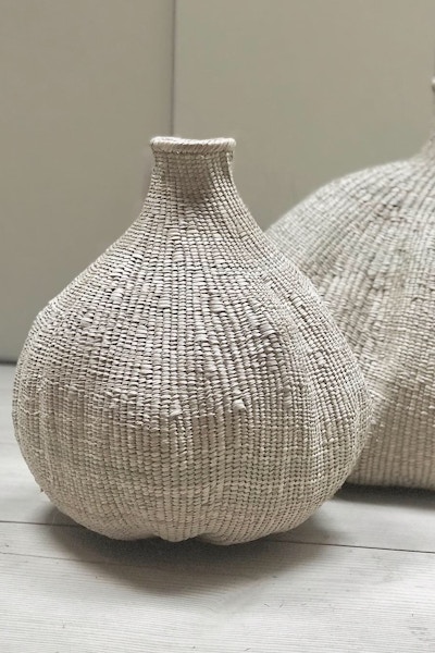 Bulawayo Garlic Gourd - £80 – The Interior Spy These handwoven garlic gourds are simply stunning and perfect for placing in any awkward or empty corners of your home.