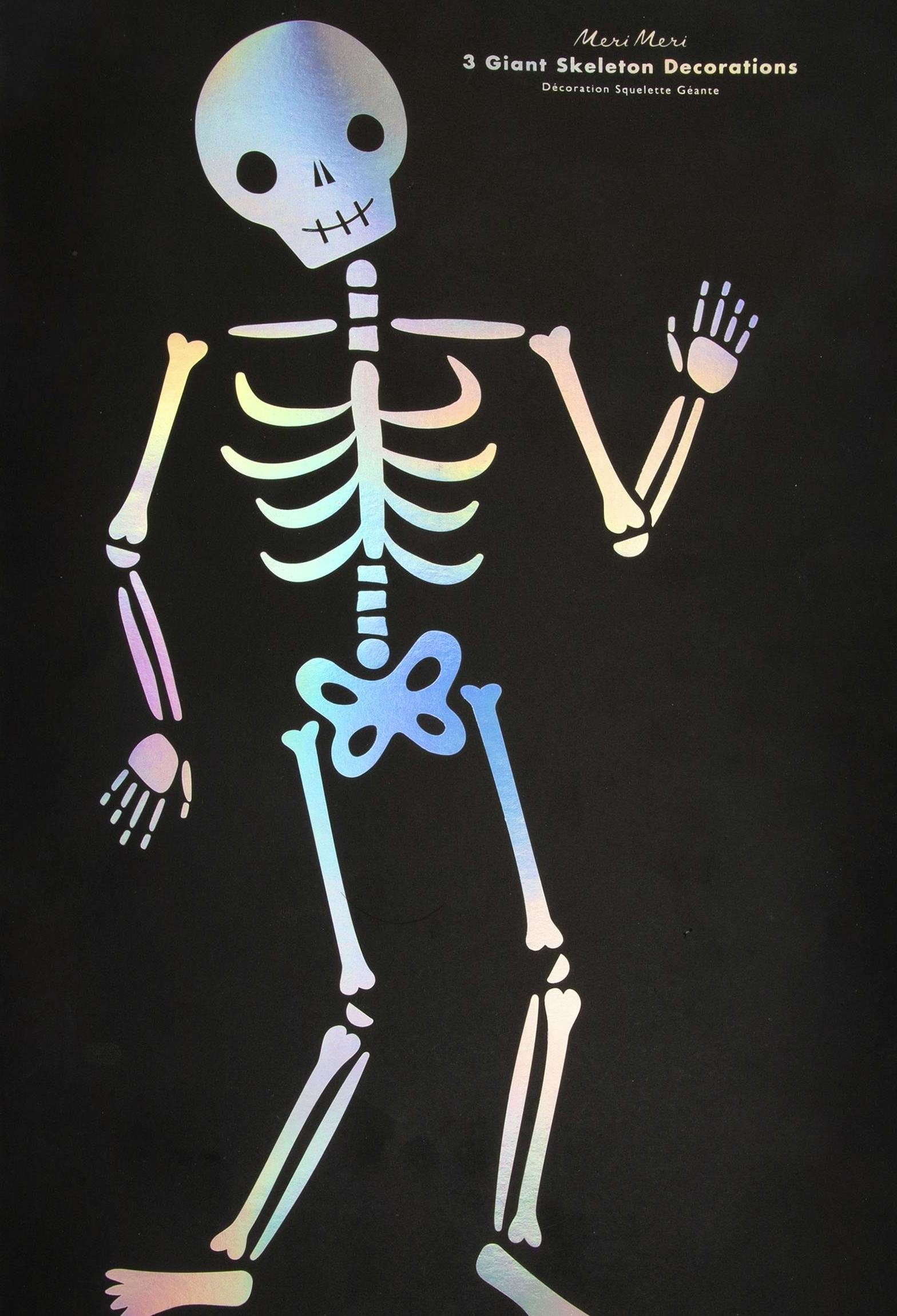 £12.50, Liberty As skeletons go, this set of three giant hanging numbers are pretty cute.