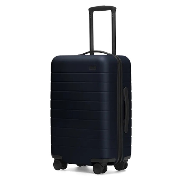 Away Suitcase with built-in charger Let low-battery anxiety be a thing of the past with this genius carry-on suitcase with built-in charger. £225.